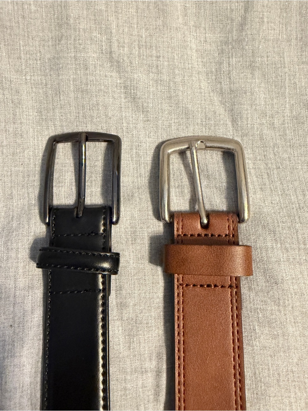 Classic Men's Leather Belts - Black and Brown